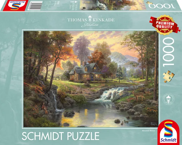 schmidt-spiele-58445-thomas-kinkade-holzhaus-puzzle-1000-teile image 1