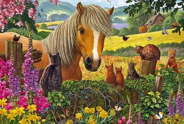 schmidt-spiele-56526-pferdekoppel-kinderpuzzle-150-teile-ab-7j image 1