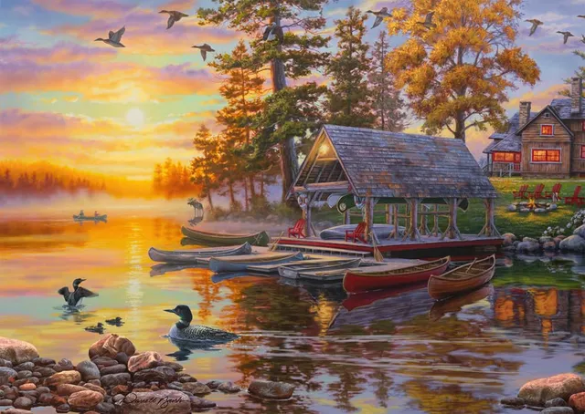 schmidt-my-artnoble-bootshaus-kanus-puzzle-1000-teile-ab-12-j image 1