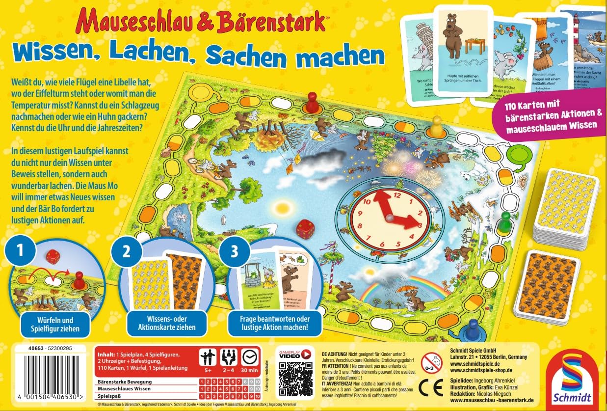 schmidt-spiele-classic-line-mauseschlau-b-renstark-kinderspiel-ab-5-jahren image 2