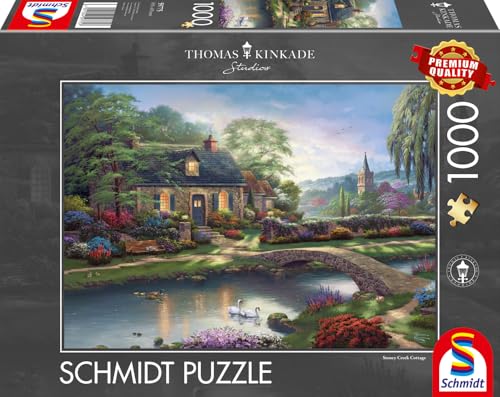 schmidt-spiele-thomas-kinkade-stoney-creek-cottage-puzzle-1000teile image 8
