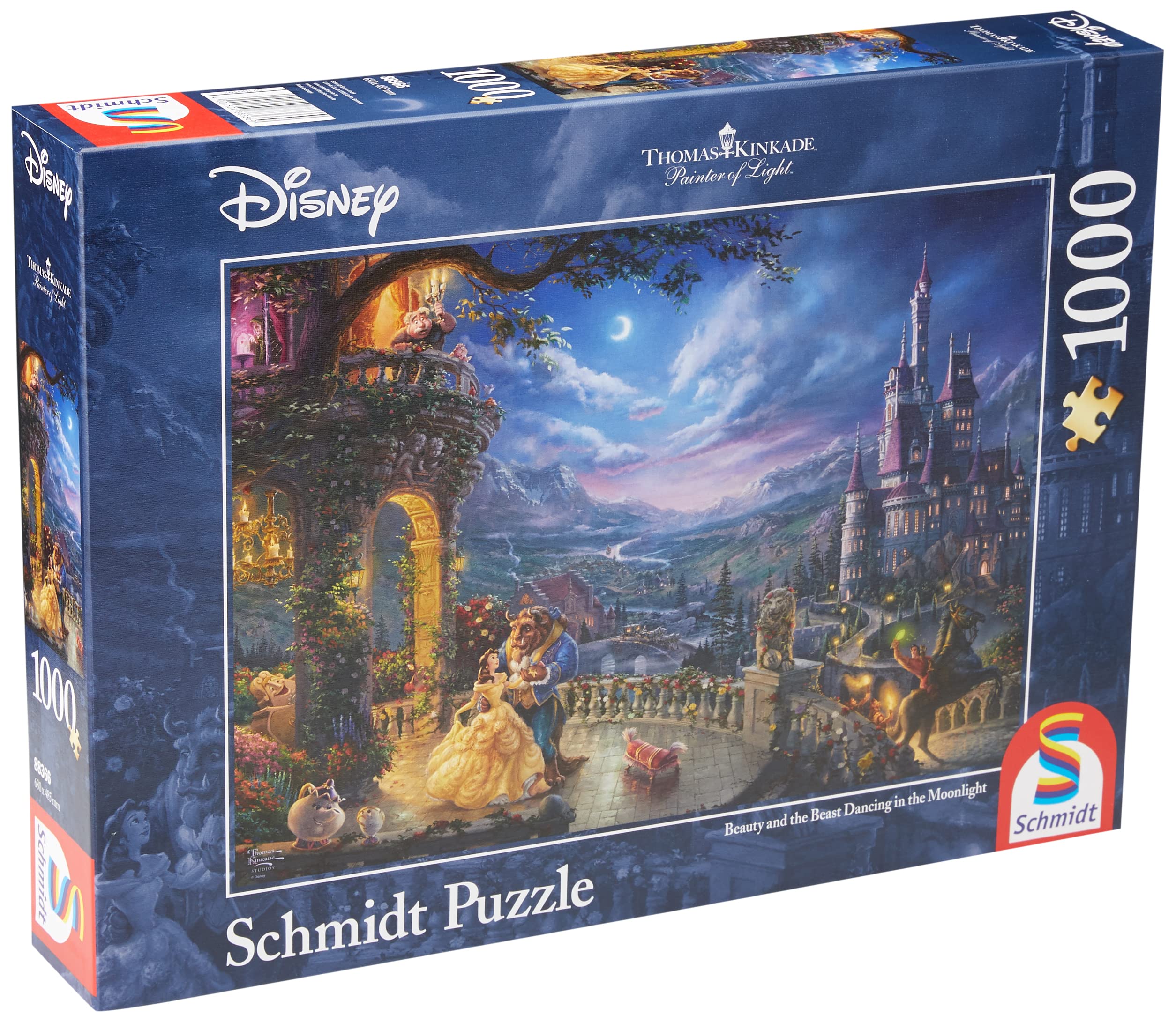 schmidt-spiele-thomas-kinkade-donald-und-daisy-am-strand-puzzle-1000-teile image 3