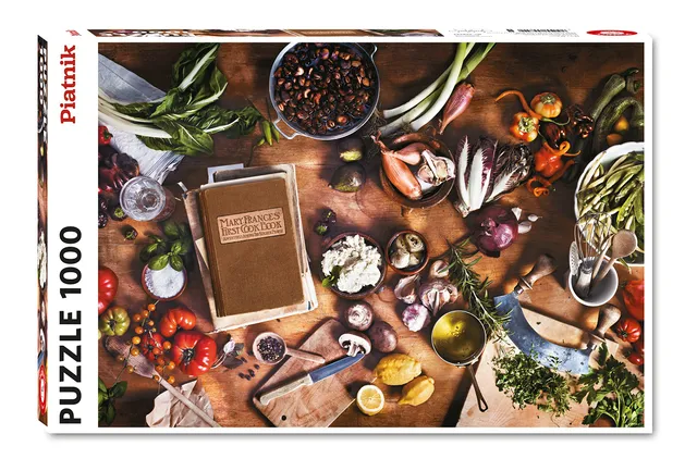 piatnik-5585-mary-frances-kochbuch-puzzle-1000-teile-collage image 1