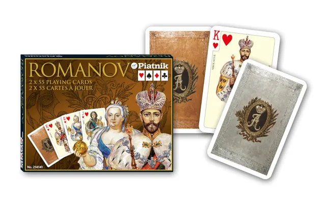 piatnik-megatrumpf-romanov-spielkarten-bridge-2x55-blatt-geschenk image 1