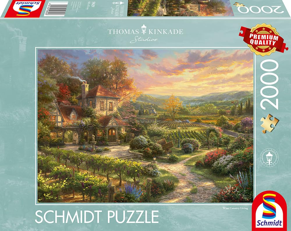 schmidt-thomas-kinkade-59629-in-den-weinbergen-puzzle-2000-teile image 4