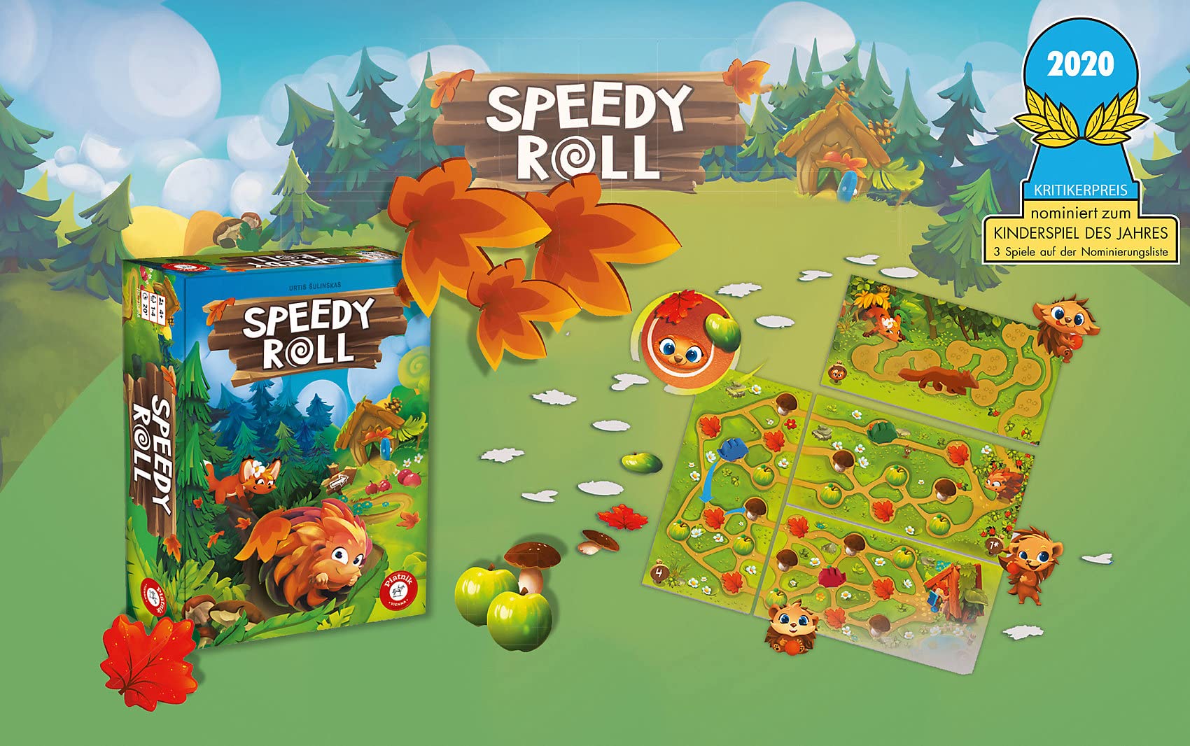 piatnik-speedy-roll-7168-kinderspiel-igel-rennen image 2