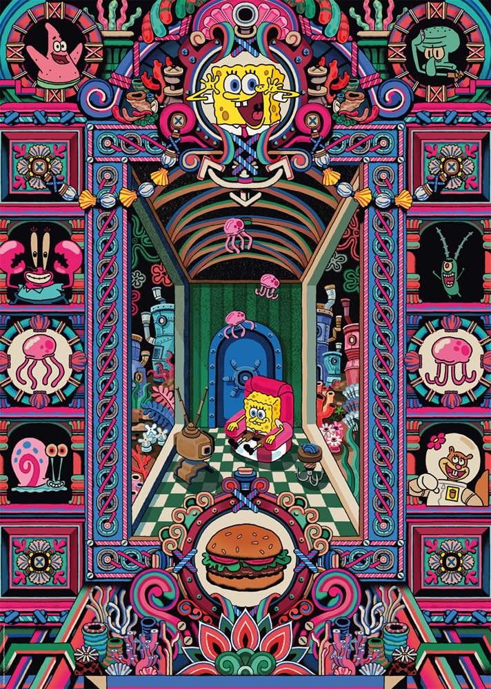schmidt-spiele-spongebobs-verr-ckte-welt-58587-puzzle-1000-teile-matt image 1