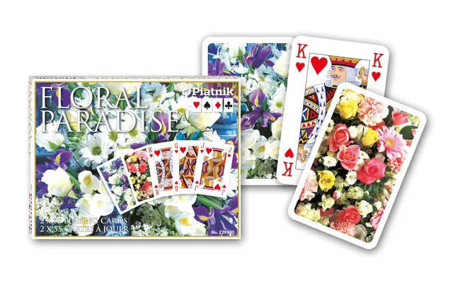 piatnik-megatrumpf-blumenparadies-blau-spielkarten-2x55-bridge image 1