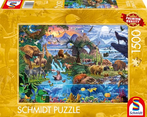 schmidt-spiele-58866-panorama-der-tierwelt-puzzle-1500-teile image 8