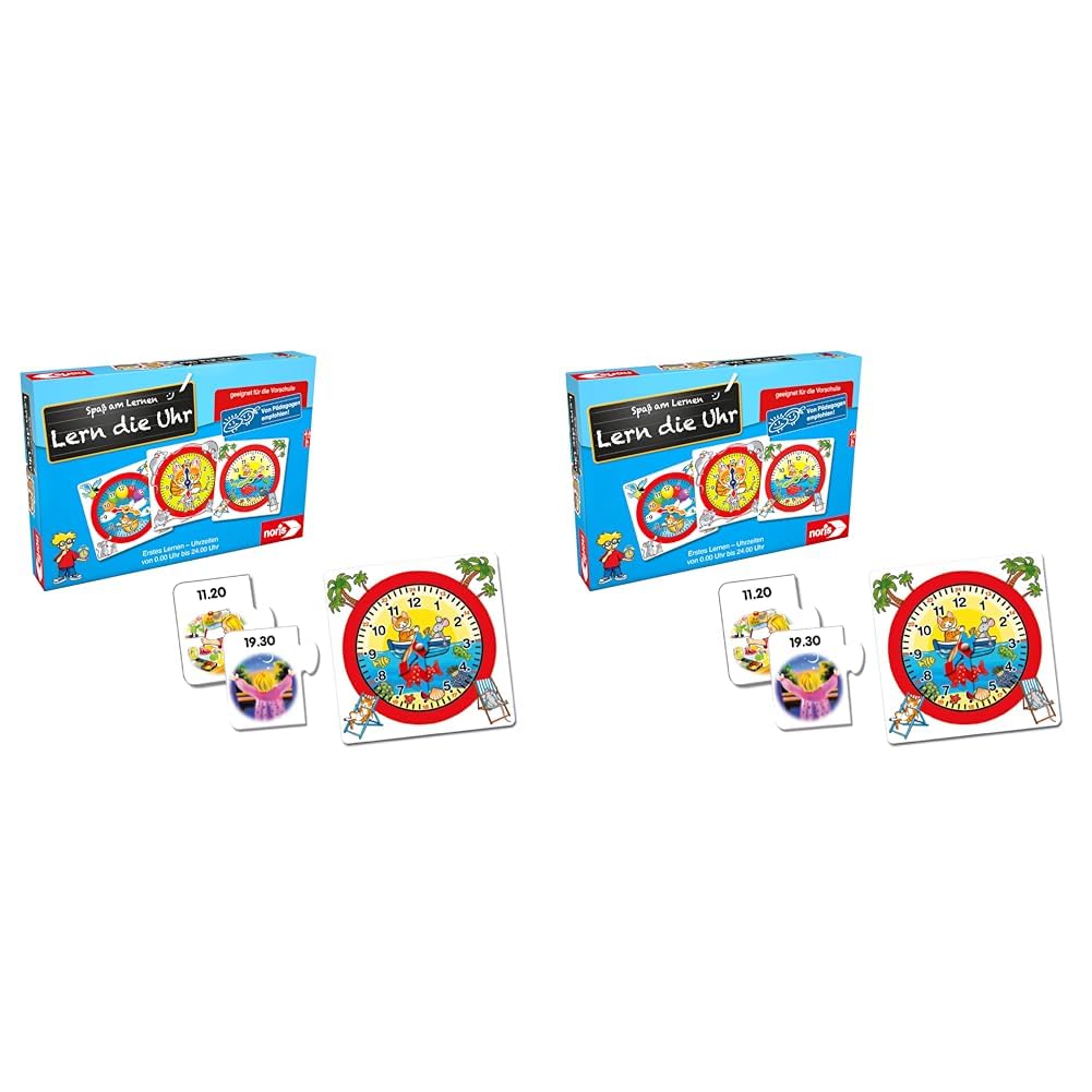 noris-lern-die-uhr-kinderspiel-mehrfarbig-large-uhrzeit-lernen-ab-5 image 2