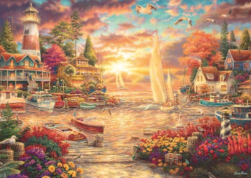schmidt-thomas-kinkade-morgenstille-am-see-puzzle-1000-teile image 4