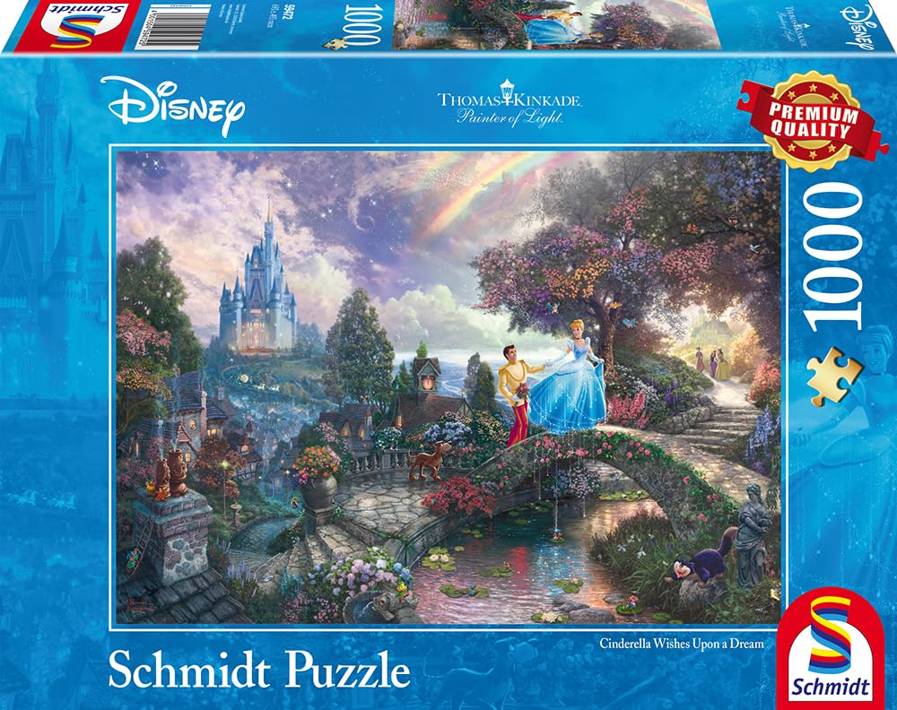 schmidt-spiele-thomas-kinkade-disney-cinderella-1000-teile-puzzle-69cm image 4