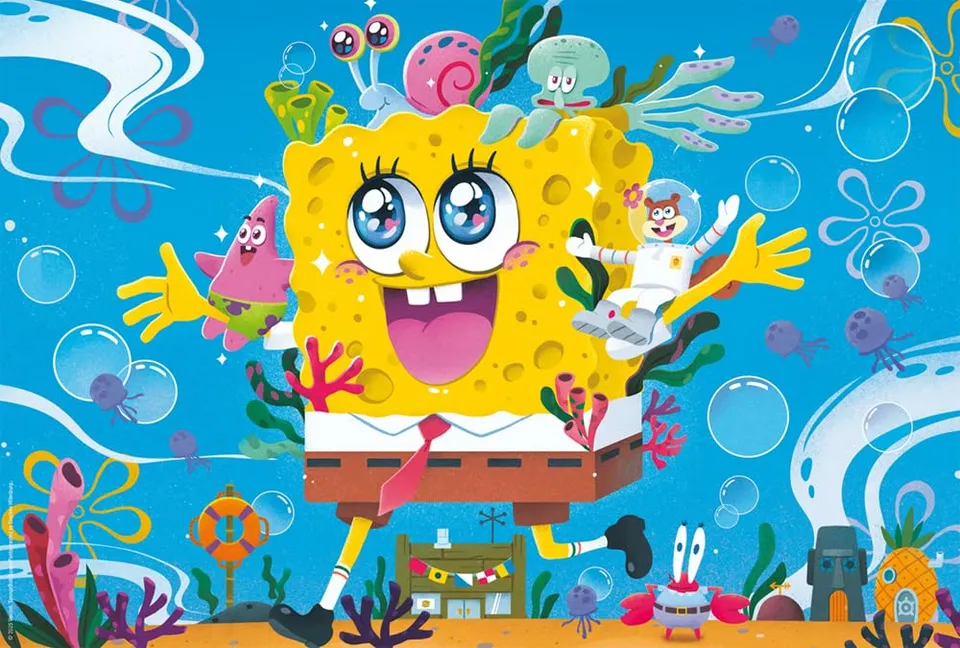 schmidt-spiele-spongebob-56545-kinderpuzzle-100-teile-ab-6-j image 1