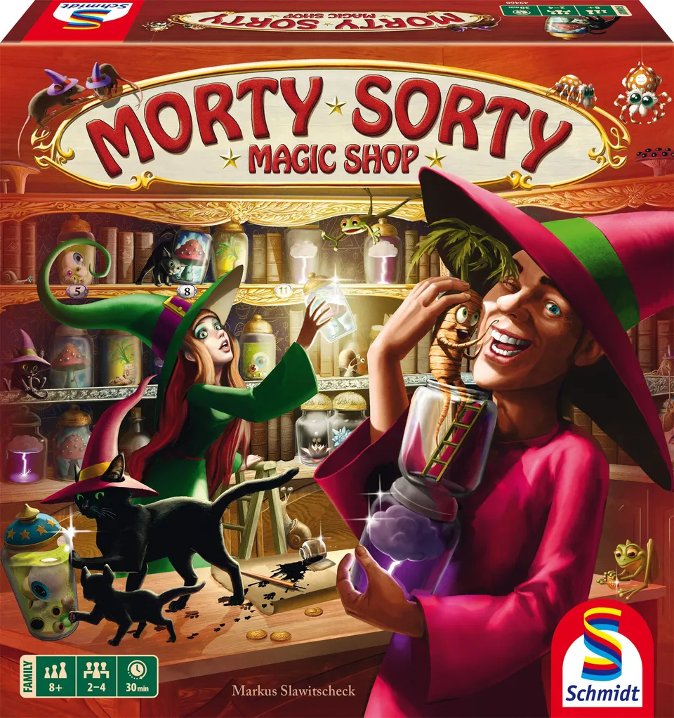 schmidt-spiele-classic-line-49468-morty-sorty-magic-shop-familienspiel image 1