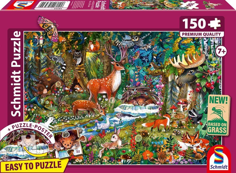 schmidt-tiere-in-w-ldern-europas-puzzle-150-teile-ab-7-j image 1