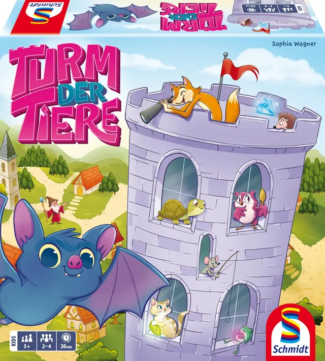 schmidt-spiele-turm-der-tiere-40666-kinderspiel-memo-ab-5-j image 1