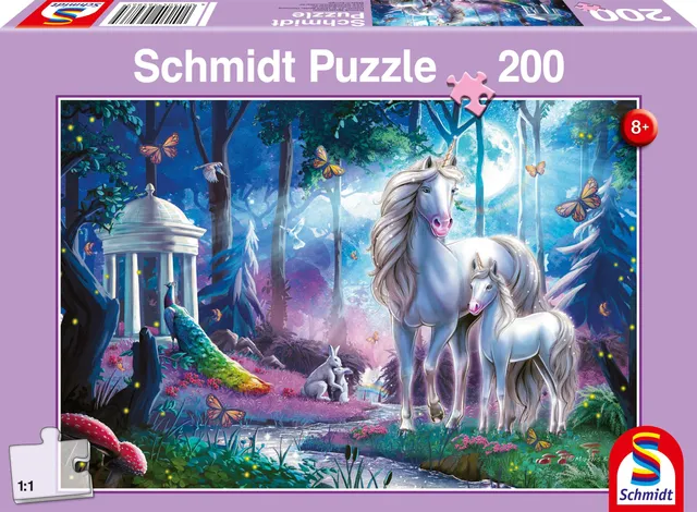schmidt-spiele-thomas-kinkade-6486-einhorn-kinderpuzzle-200 image 1
