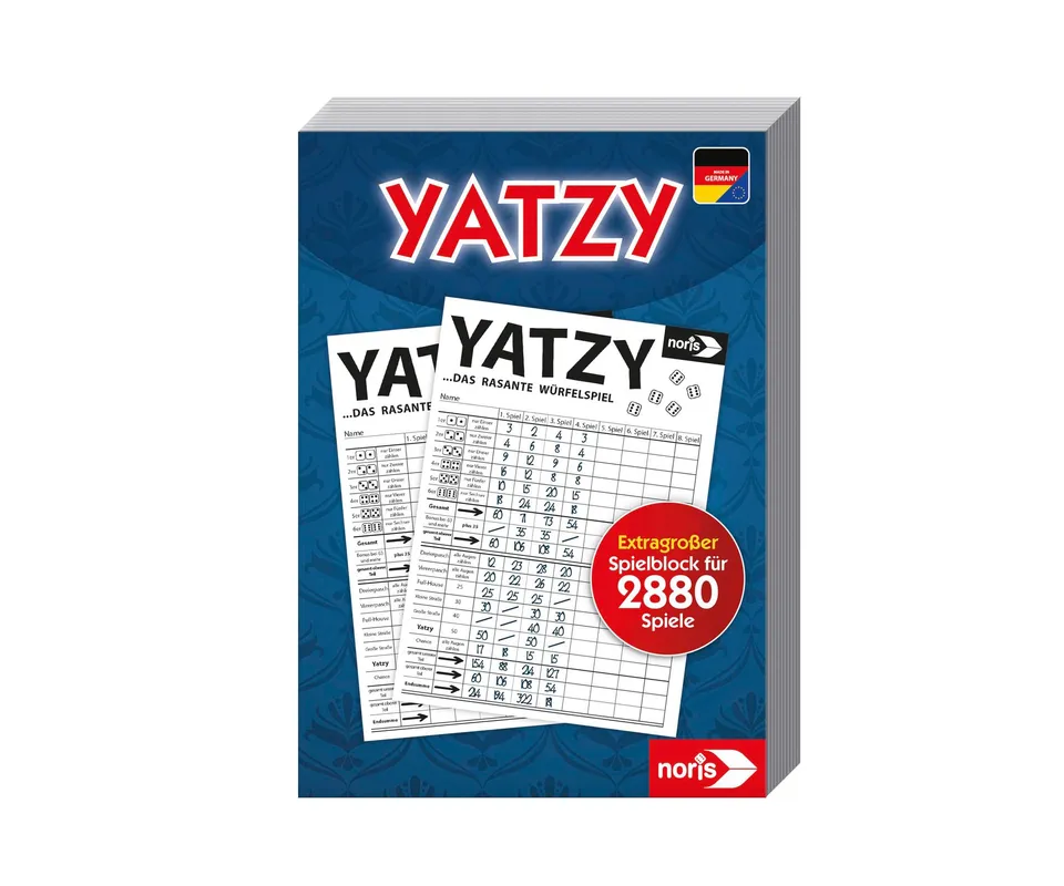 noris-deluxe-yatzy-606194320-spielblock-maxi-format-2880-spiele image 1