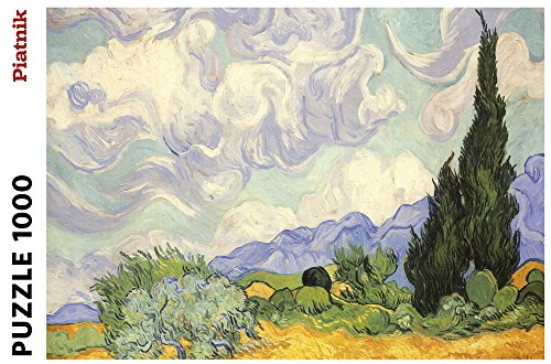 piatnik-van-gogh-5391-puzzle-weizenfeld-mit-zypressen-1000-teile image 5