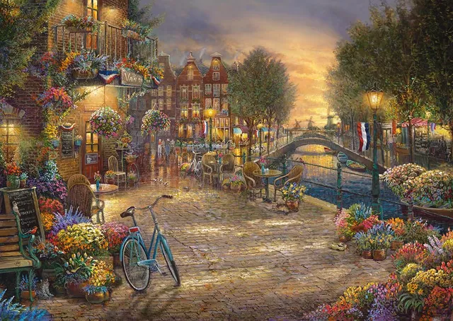 schmidt-thomas-kinkade-amsterdam-puzzle-1000-teile-69x49-cm image 1