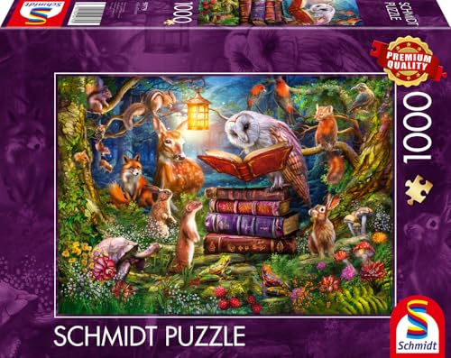 schmidt-thomas-kinkade-waldgeschichten-nacht-puzzle-1000 image 8