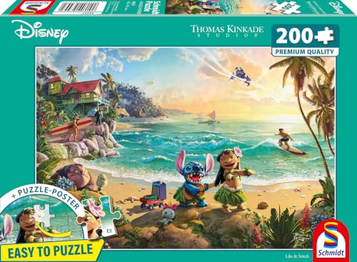 schmidt-spiele-thomas-kinkade-lilo-stitch-56557-puzzle-200-teile image 6