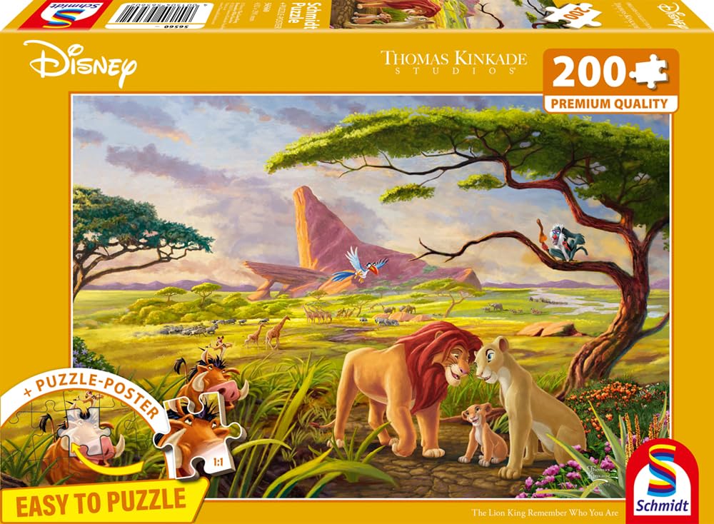 schmidt-thomas-kinkade-lion-king-puzzle-200-teile-ab-8-j image 4