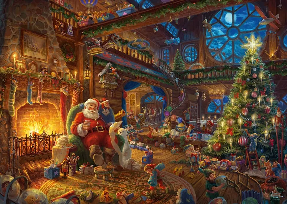 schmidt-spiele-thomas-kinkade-59494-puzzle-1000-teile-weihnachten image 1