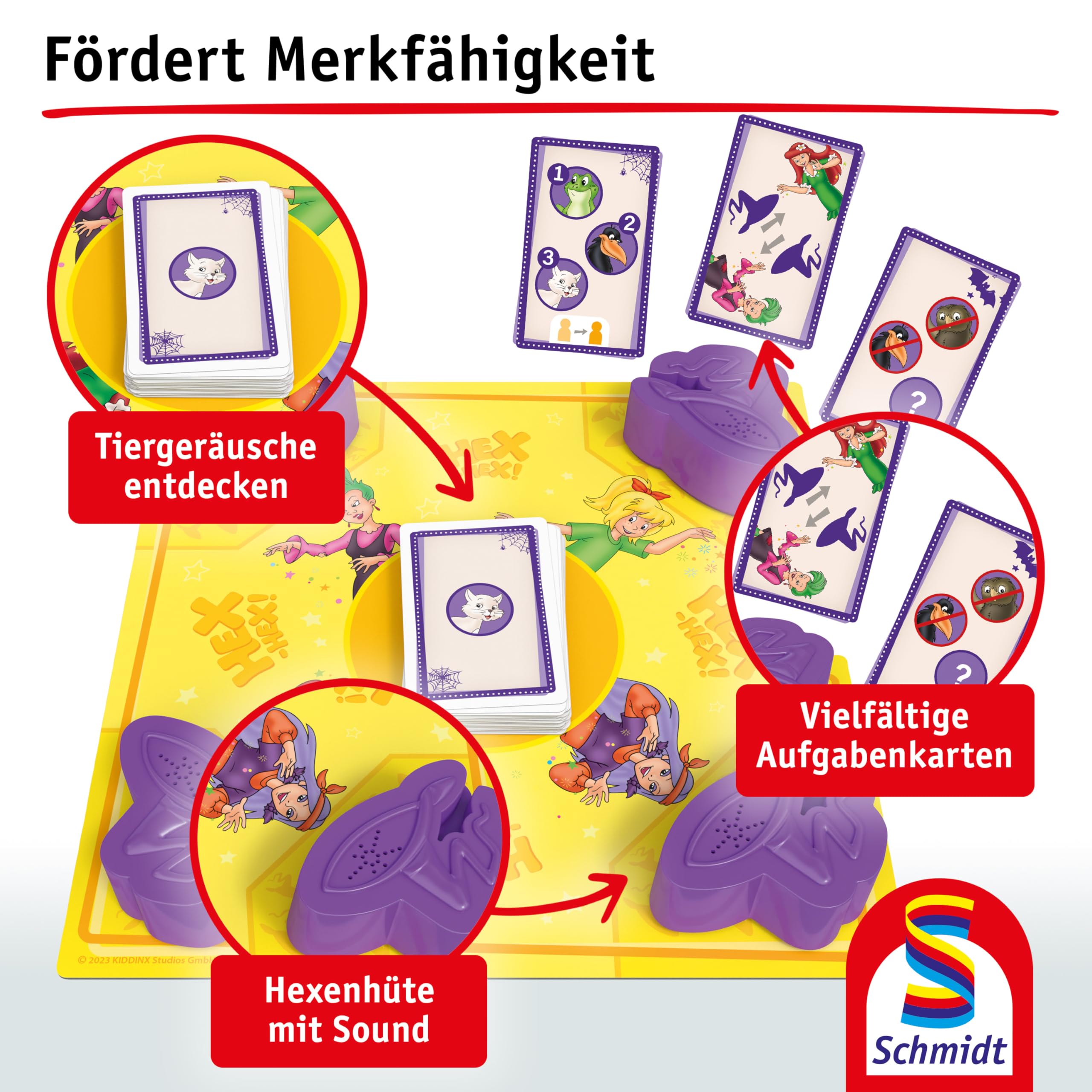 schmidt-classic-line-bibi-blocksberg-verhexte-hexenhut-memo-spiel image 4