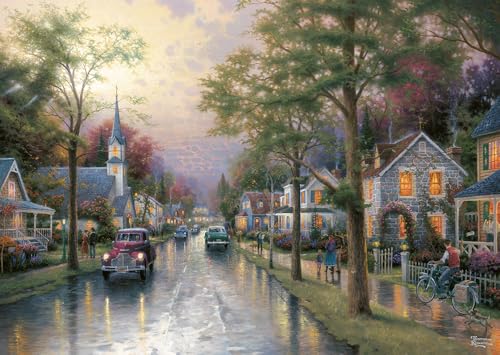 schmidt-thomas-kinkade-morgen-kleine-stadt-58441-puzzle-1000 image 6