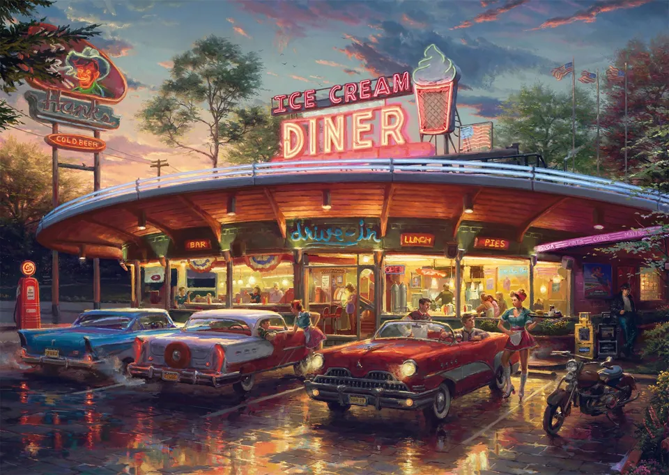 schmidt-spiele-58637-american-diner-puzzle-1000-teile-ab-12-jahren image 1