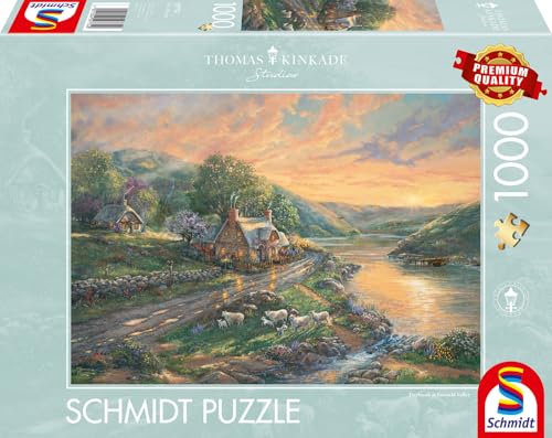 schmidt-spiele-thomas-kinkade-59774-tagesanbruch-puzzle-1000-teile image 8