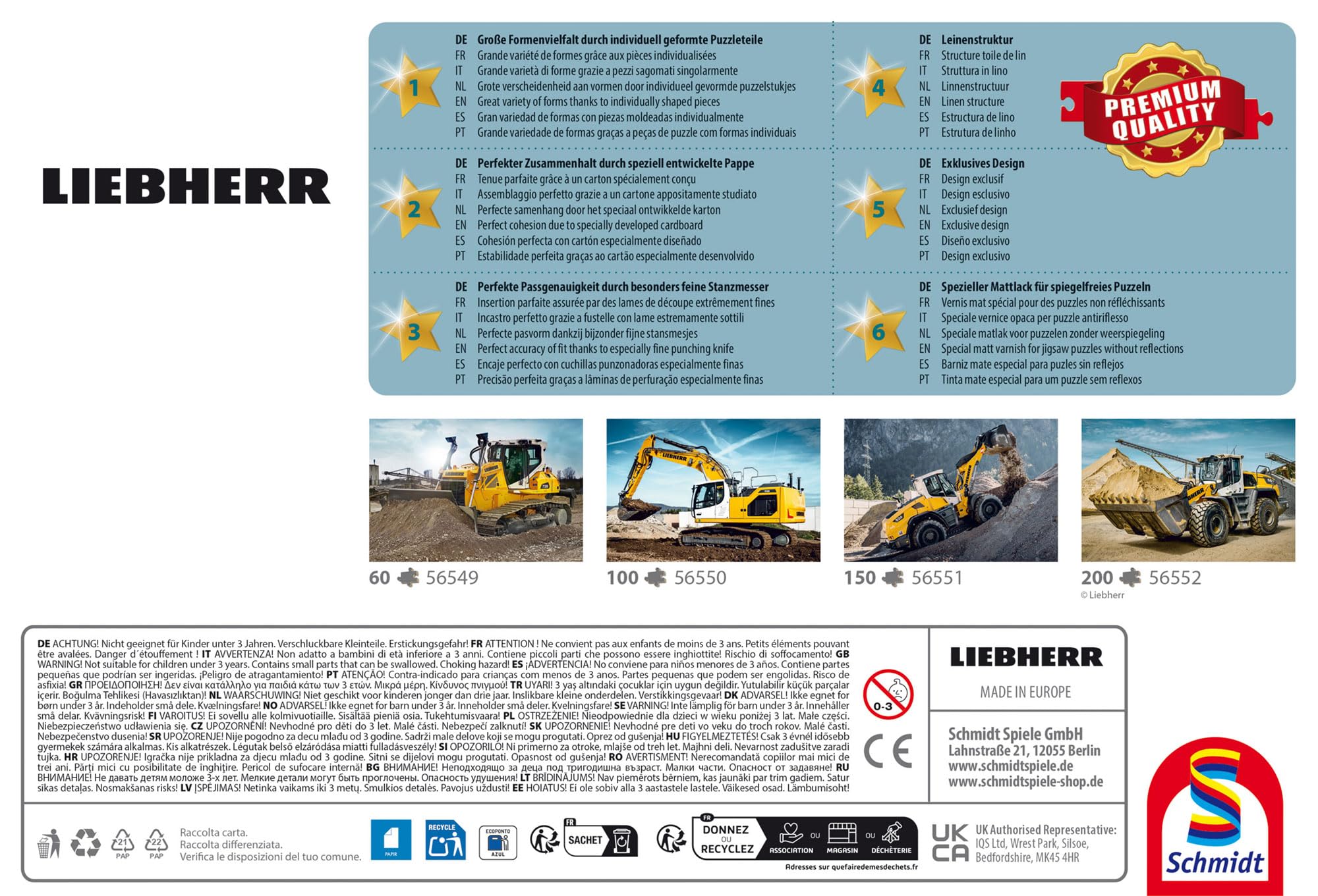schmidt-spiele-56549-liebherr-planierraupe-pr736-puzzle-60-teile-ab-5-jahre image 2