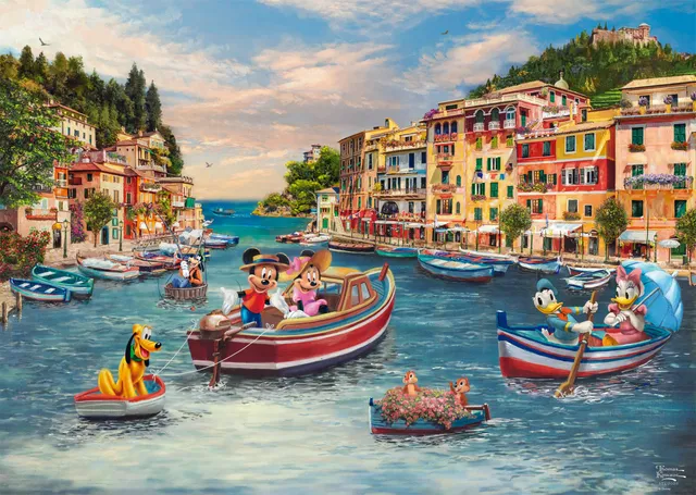 schmidt-spiele-thomas-kinkade-mickey-minnie-puzzle-1000-teile image 1