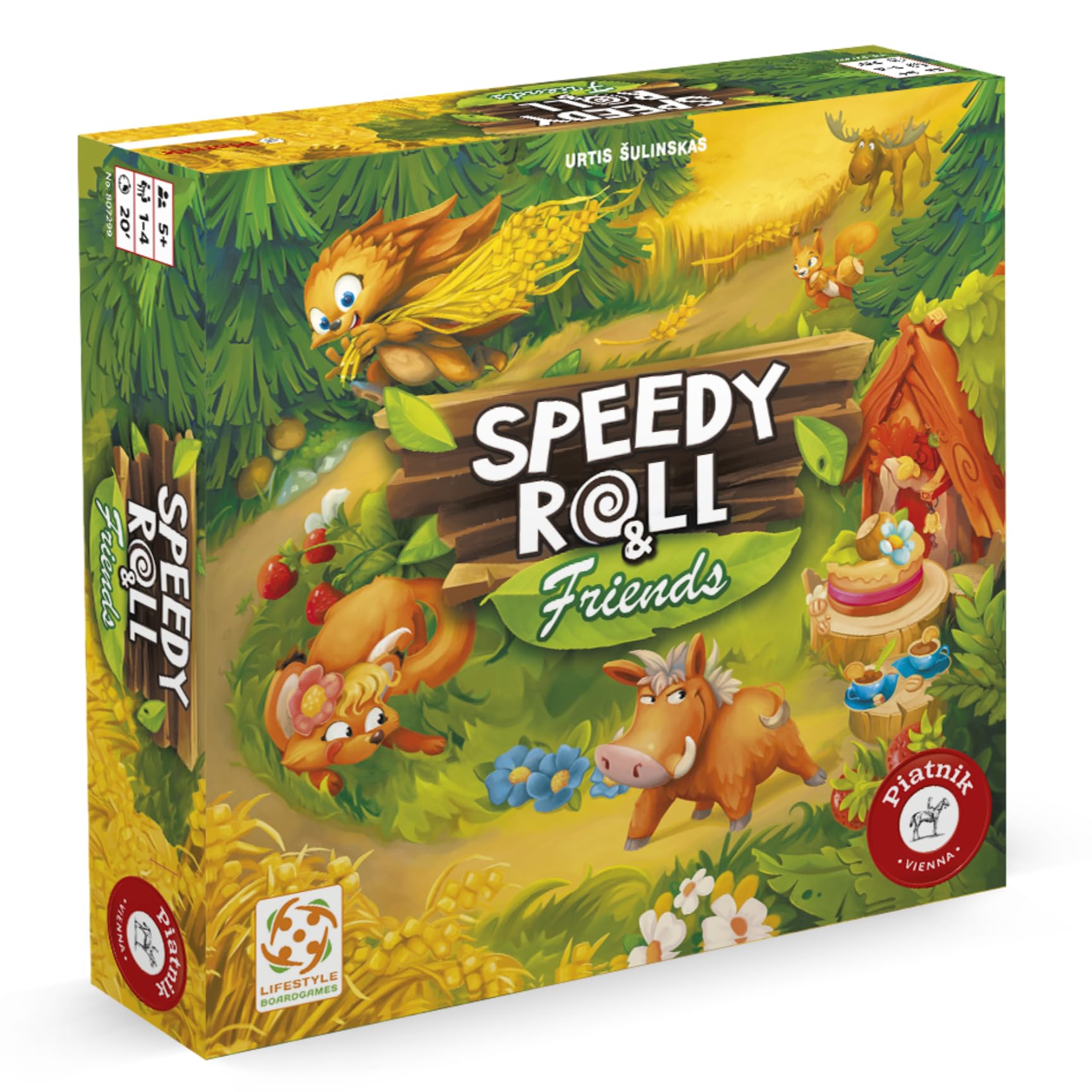 piatnik-speedy-roll-friends-brettspiel-igel-rennen-kooperativ image 1