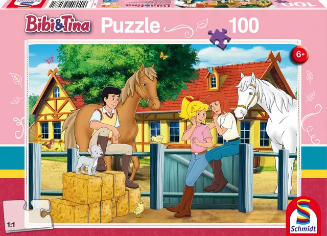 schmidt-spiele-bibi-und-tina-auf-dem-martinshof-100-teile-kinderpuzzle-ab-6 image 1