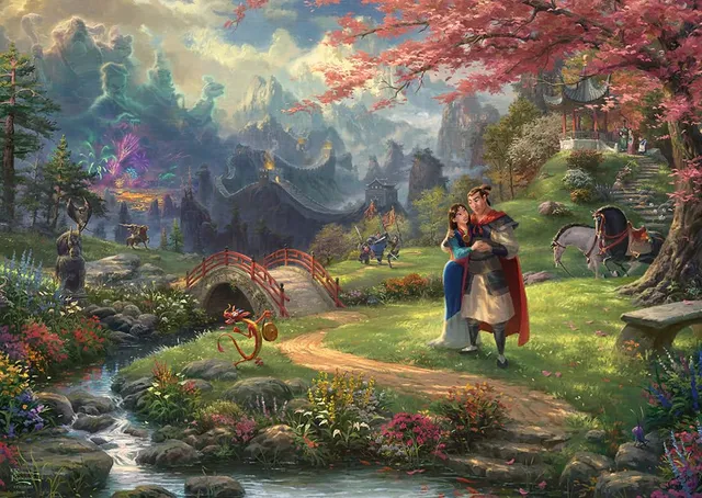schmidt-spiele-thomas-kinkade-disney-mulan-puzzle-1000-teile image 1