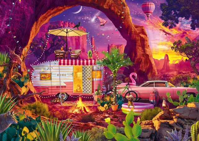 schmidt-58574-camping-paradies-puzzle-1000-teile-w-ste image 1