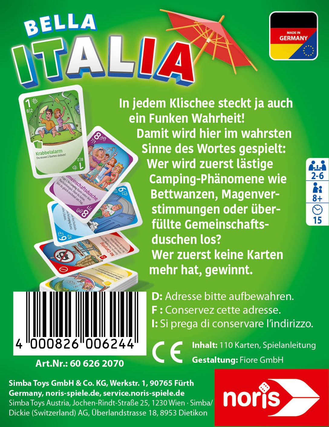 noris-deluxe-bella-italia-camping-kartenspiel-ab-8-jahre image 2