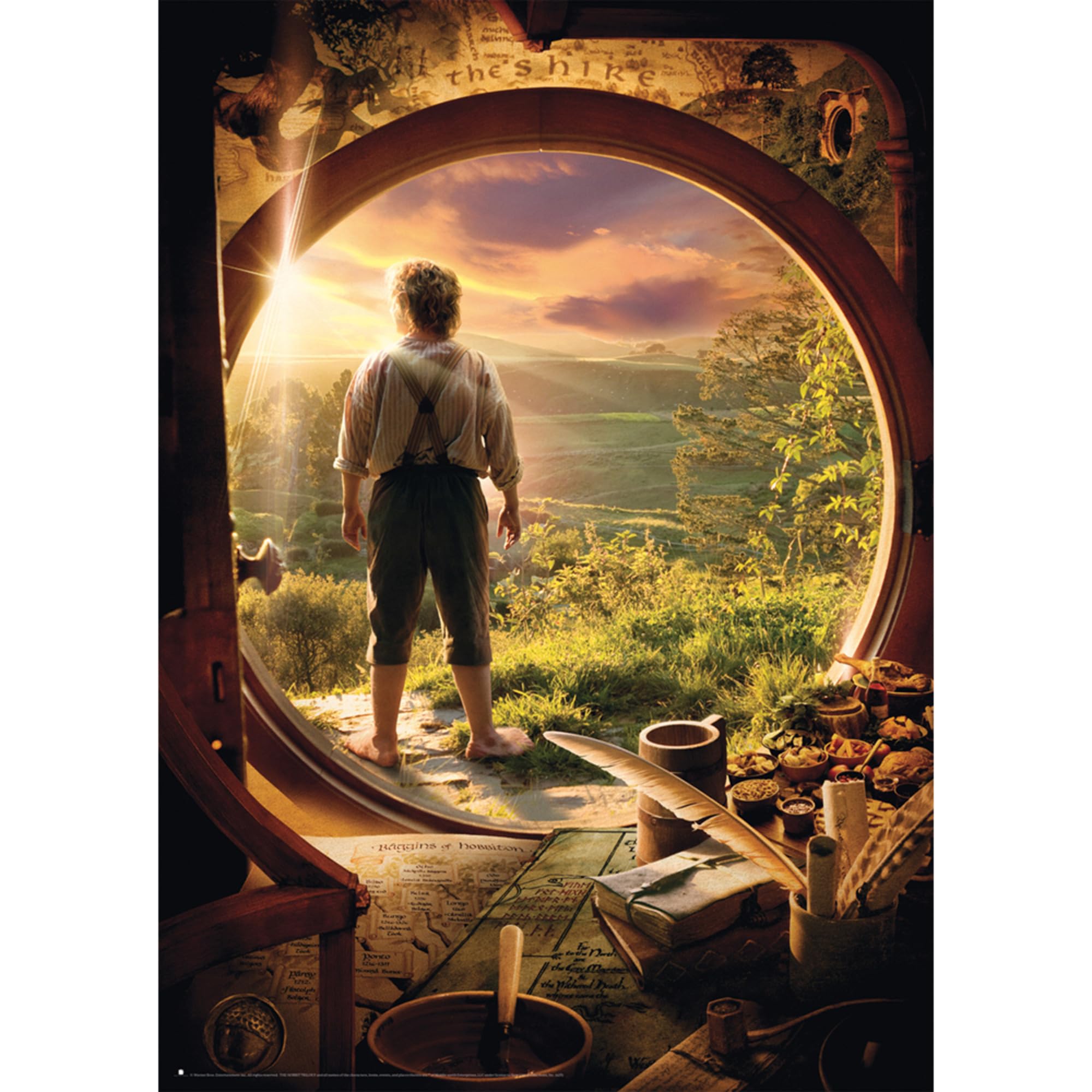 schmidt-spiele-58552-der-hobbit-puzzle-1000-teile-bag-end image 2