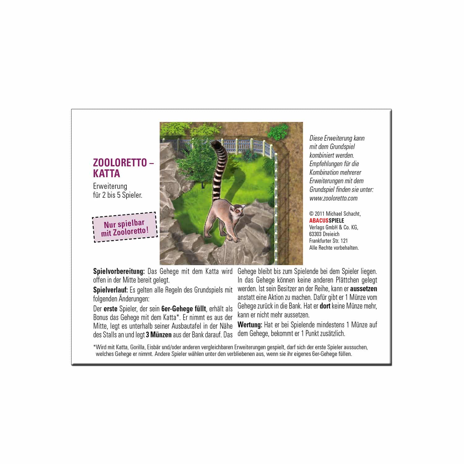 abacusspiele-zooloretto-katta-goodie-erweiterung-tierpl-ttchen image 1