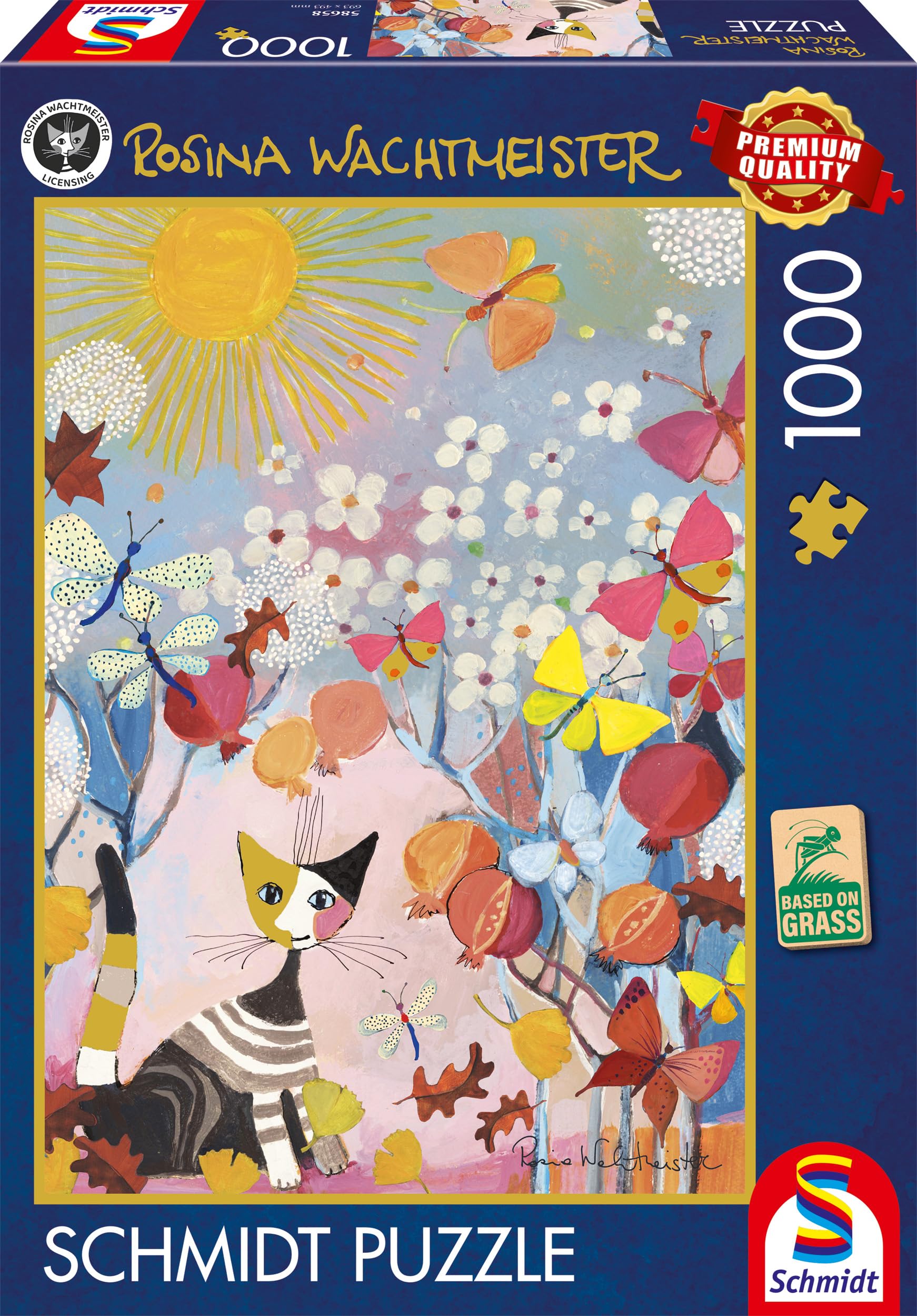 schmidt-my-artnoble-gestreiftes-k-tzchen-puzzle-1000-teile image 4