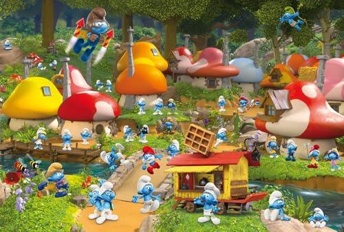 schmidt-kinderpuzzle-in-schlumpfhausen-200-teile-mit-2-figuren image 6
