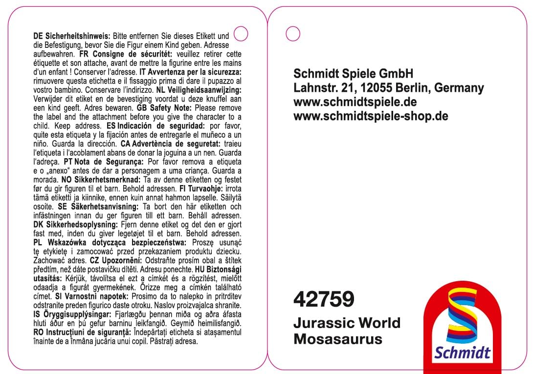 schmidt-spiele-jurassic-world-mosasaurus-pl-schfigur-29-cm image 2