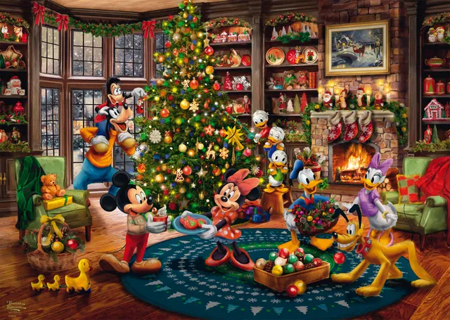 schmidt-thomas-kinkade-mickey-minnie-puzzle-1000-teile image 1