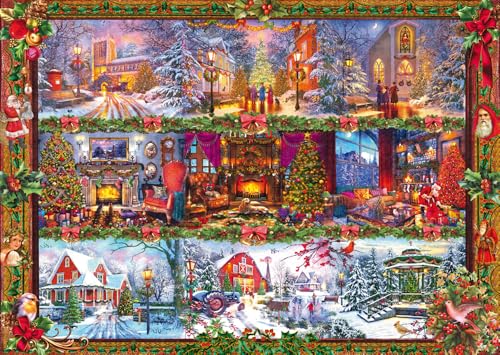 schmidt-spiele-thomas-kinkade-59784-fr-hliche-weihnachtszeit-puzzle-1000-teile image 5