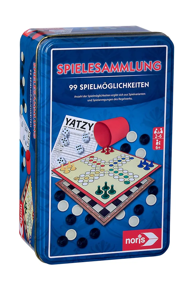 noris-deluxe-spielesammlung-metallbox-99-spiele-familie image 1