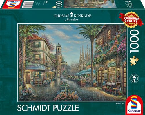 schmidt-spiele-thomas-kinkade-spanisches-stra-encaf-1000-teile-puzzle image 8