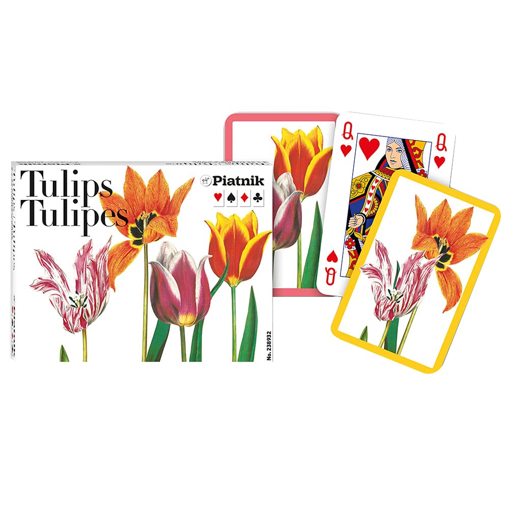 piatnik-tulips-2389-spielkarten-doppelspiel-2x55-tulpen image 1