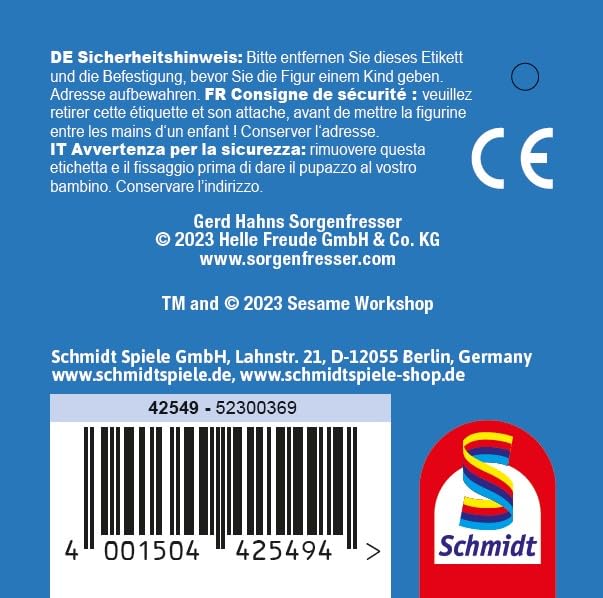 schmidt-sorgenfresser-elmo-pl-schfigur-sesamstrasse-rot-27-cm image 8